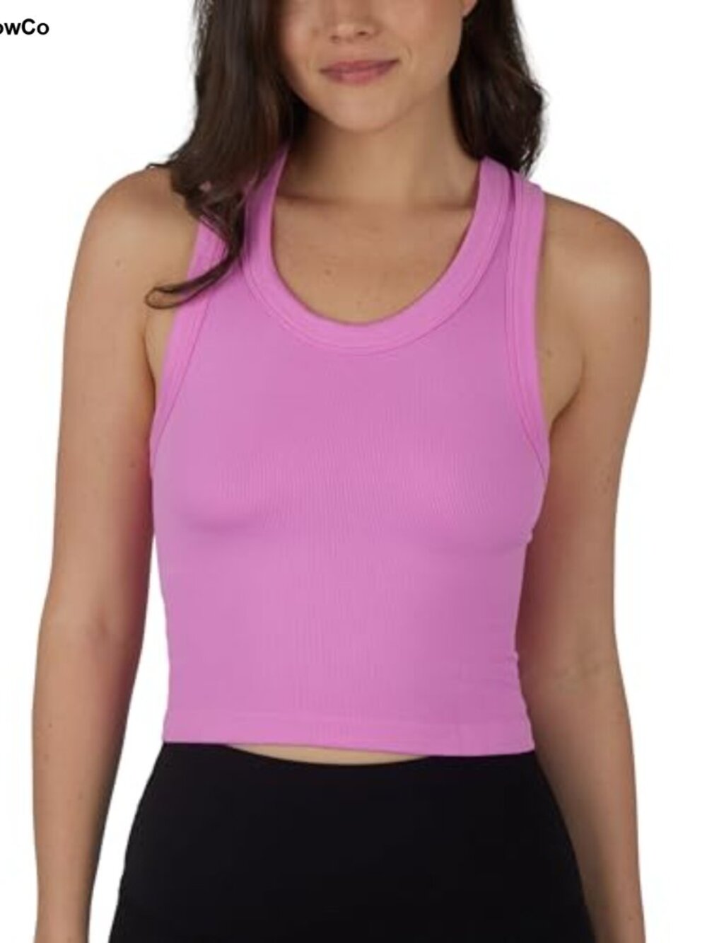 Seamless Ribbed Racerback Fitted Tank Top 3 Pack Athletic Workout - Picture 4 of 6